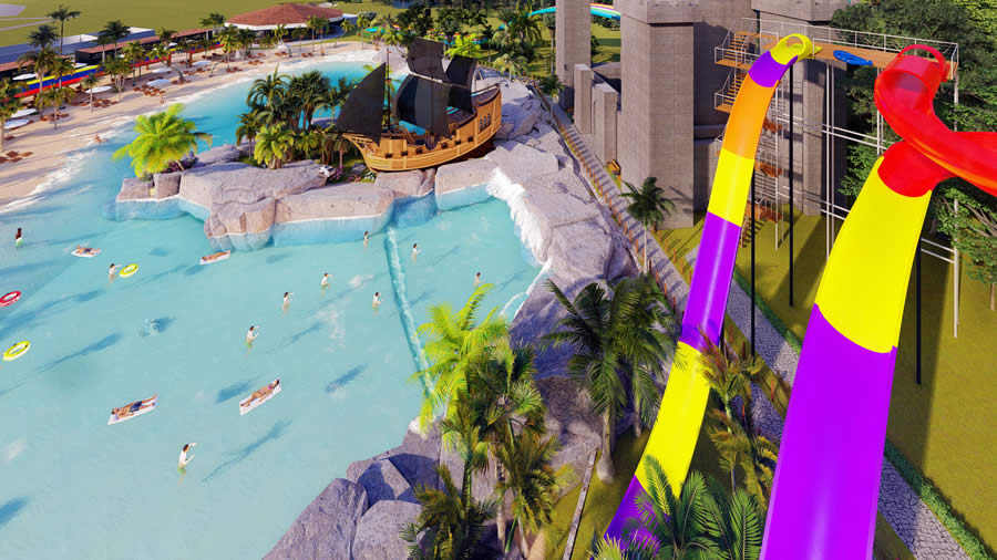 Maior parque aquático de Minas Gerais, Aquabeat será inaugurado em dezembro