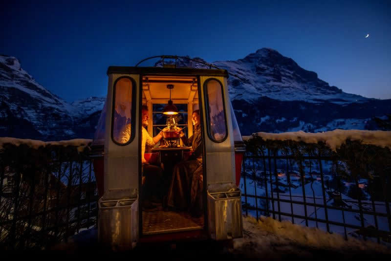 Fondue Gondola - Crédito: Belvedere Swiss Quality Hotel Grindelwald